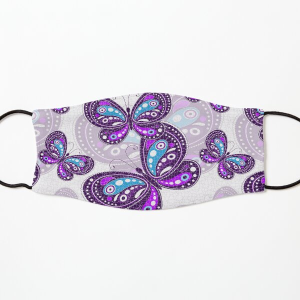 Purple Butterfly Bustle Kids Mask