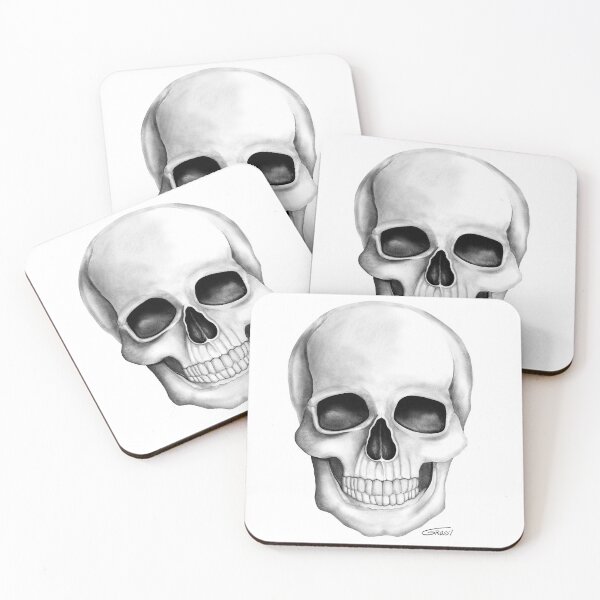 Item preview, Skull (White On White Background) designed and sold by GDGCreations.