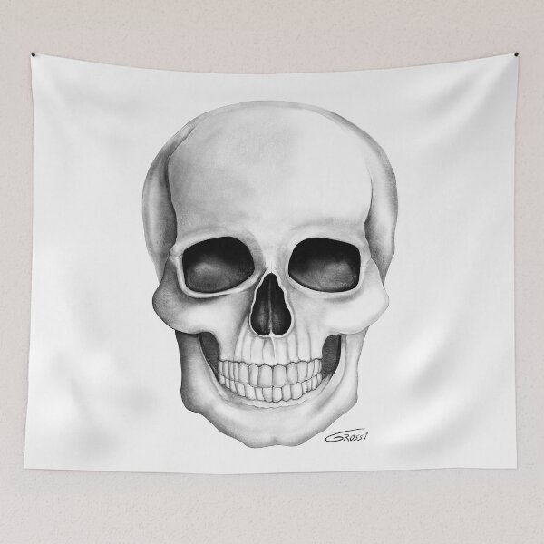 Item preview, Skull (White On White Background) designed and sold by GDGCreations.