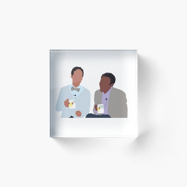 Troy and Abed Acrylic Block