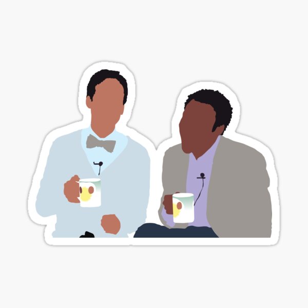 Troy and Abed Sticker