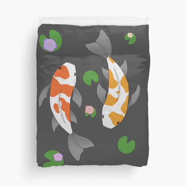 Koi Pond Duvet Cover
