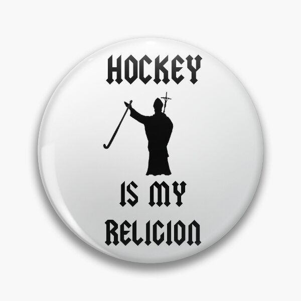 Aperçu de l'œuvre Le hockey est ma religion! Conception fraîche de hockey sur gazon! créée et vendue par 7tee.