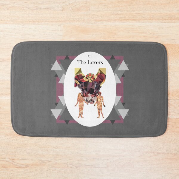 Item preview, The Lovers Tarot Card vector triangle art designed and sold by felinedreams.