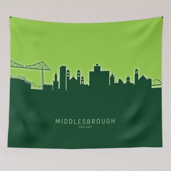Item preview, Middlesbrough England Skyline designed and sold by ArtPrints.
