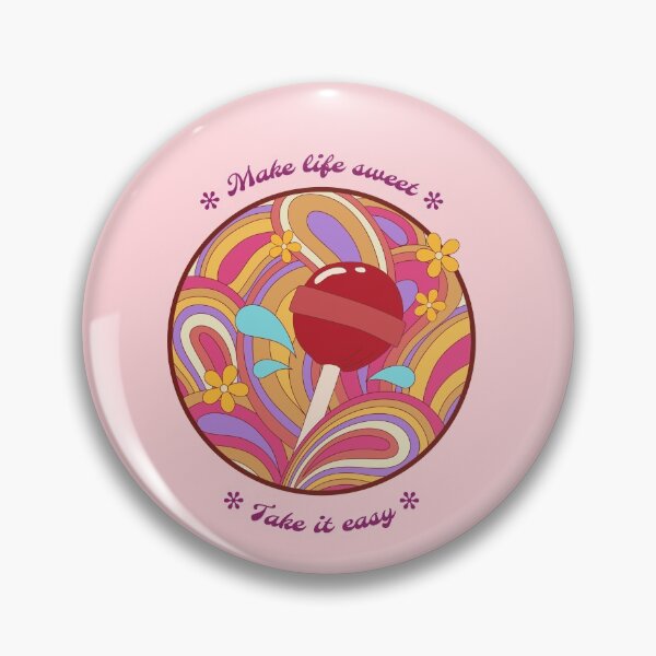 Item preview, Psychedelic lollipop 1970 Vintage Illustration Make Life Sweet designed and sold by javes93.