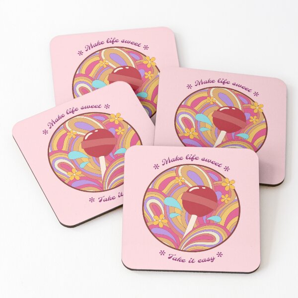 Item preview, Psychedelic lollipop 1970 Vintage Illustration Make Life Sweet designed and sold by javes93.