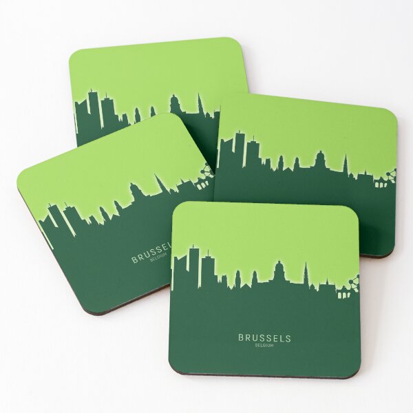 Item preview, Brussels Belgium Skyline designed and sold by ArtPrints.