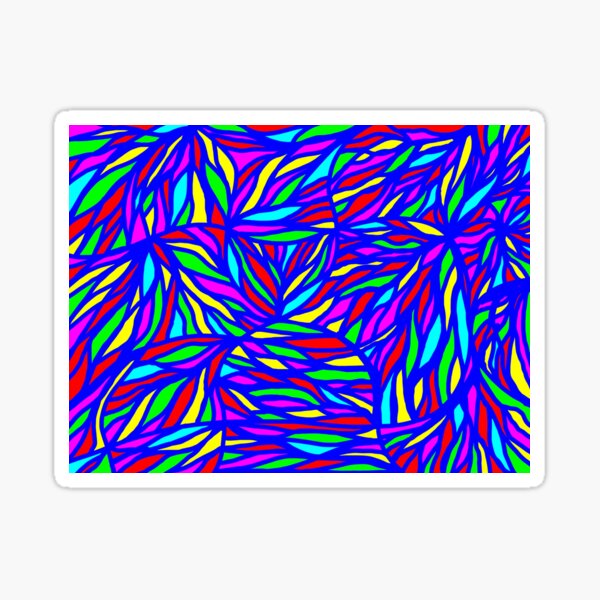Color Burst Blue Sticker