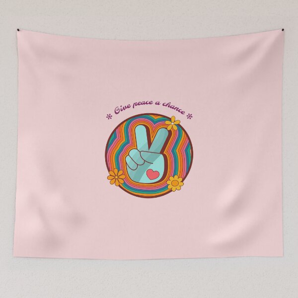 Item preview, Give peace a chance 1970 Vintage Illustration designed and sold by javes93.