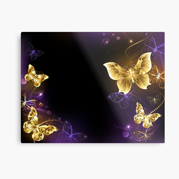 Gold Butterfly Wallpaperblack and Gold Butterflyvintage -  Denmark