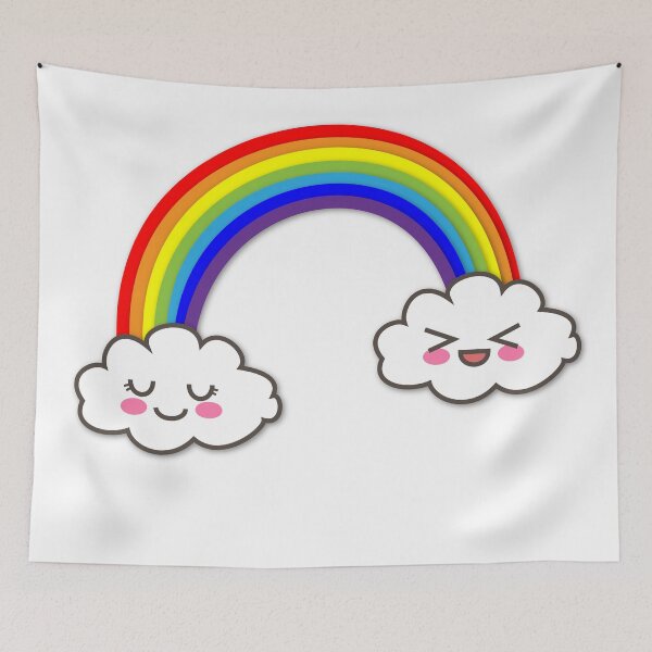 Item preview, Rainbow Clouds Love Cute Doodle Illustration designed and sold by rohanch24.
