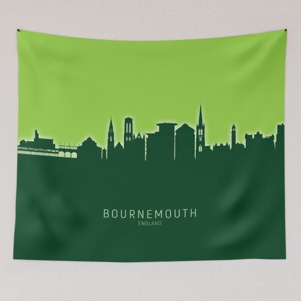 Item preview, Bournemouth England Skyline designed and sold by ArtPrints.