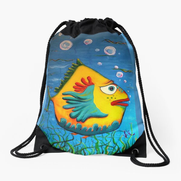 Izzy at the Itch Drawstring Bag