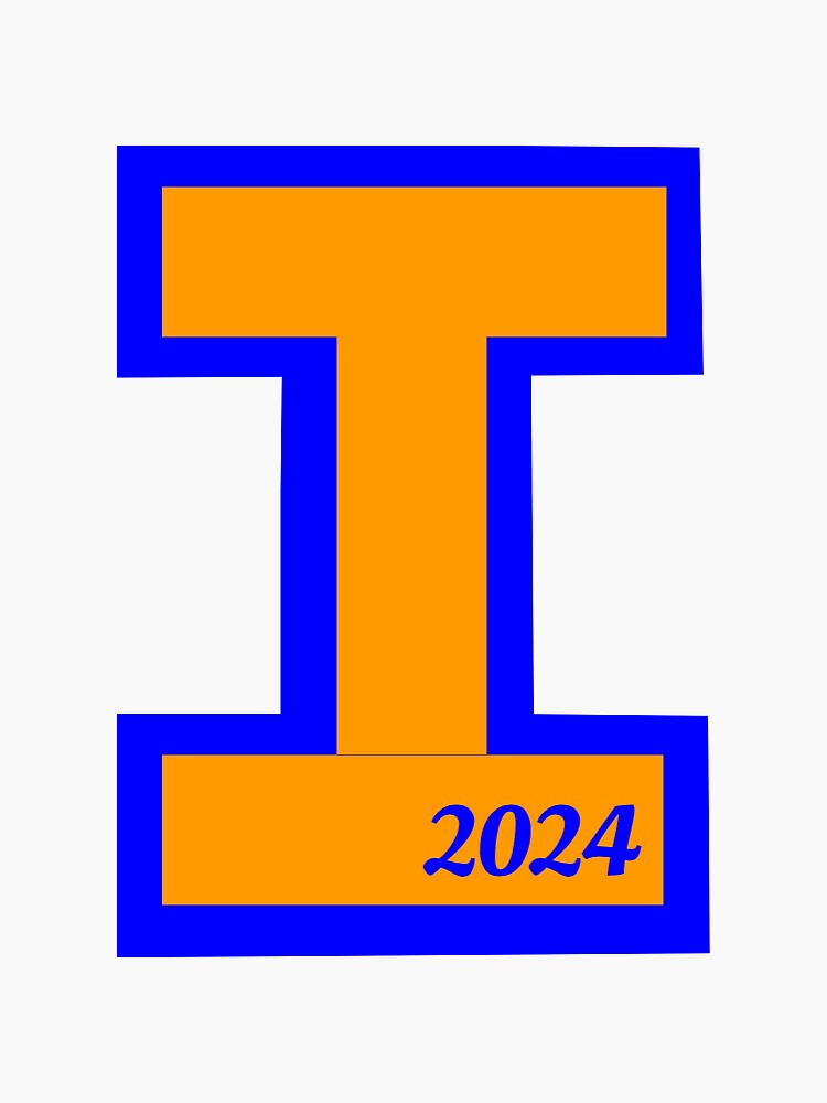 "University of Illinois 2024!" Sticker for Sale by alow18 Redbubble
