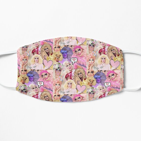 Trixie Mattel collage Flat Mask