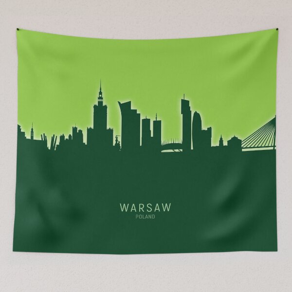 Item preview, Warsaw Poland Skyline designed and sold by ArtPrints.