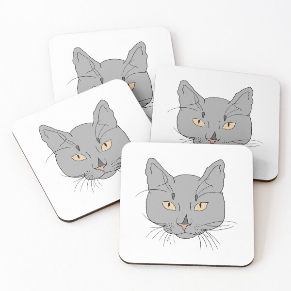 Item preview, grey cat designed and sold by A-Designs000.