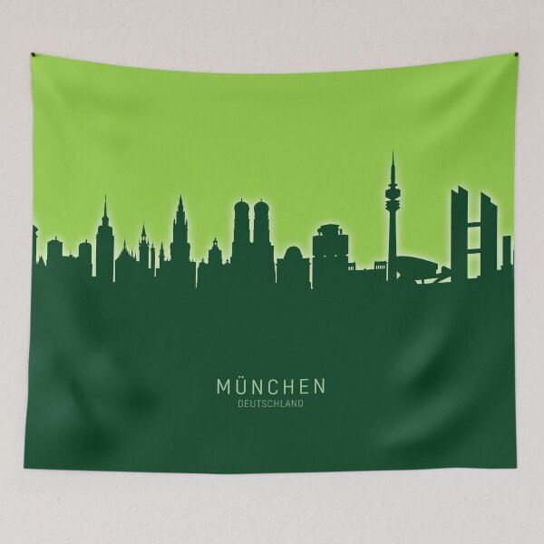 Item preview, Munich Germany Skyline designed and sold by ArtPrints.