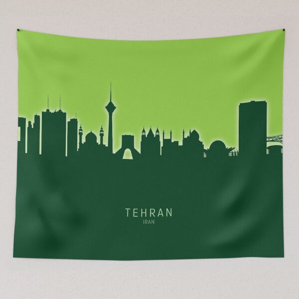 Item preview, Tehran Iran Skyline designed and sold by ArtPrints.