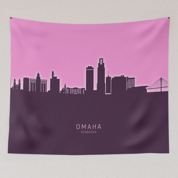 Item preview, Omaha Nebraska Skyline designed and sold by ArtPrints.