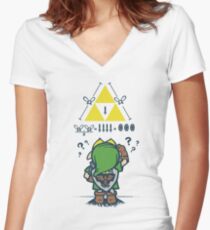 A Link to the Math Women's Fitted V-Neck T-Shirt