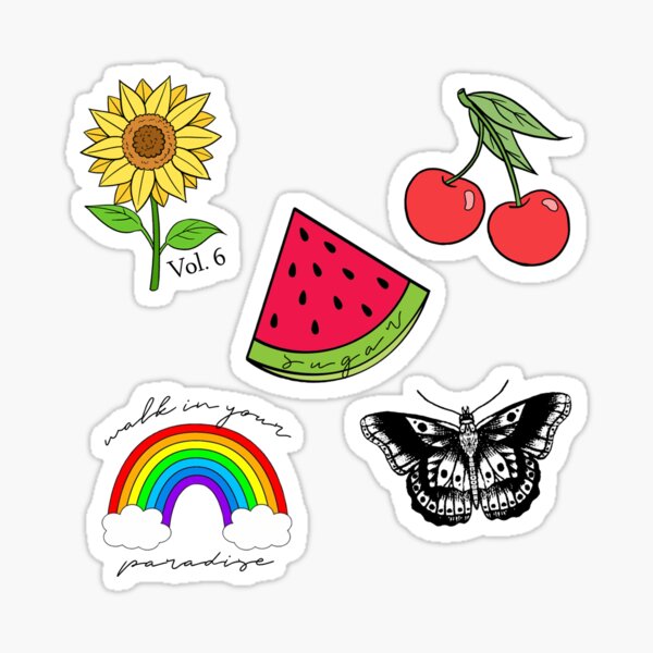 paquete de pegatinas harry styles línea fina Pegatina