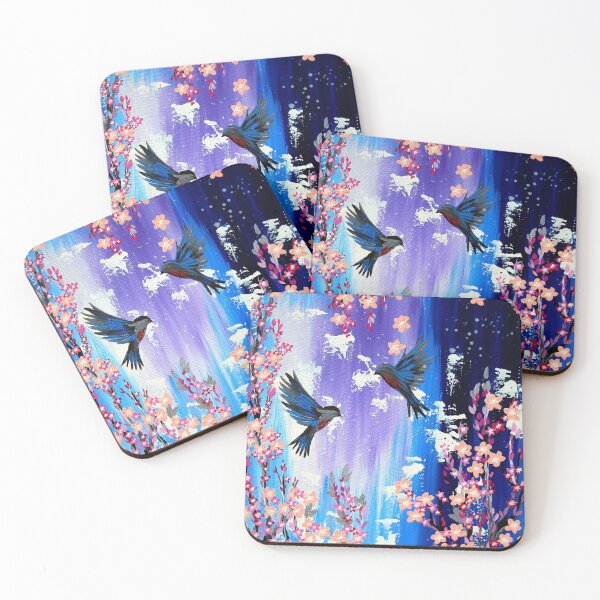 Item preview, Swallows and Japanese Cherry Blossom prints designed and sold by CatherineJacobs.