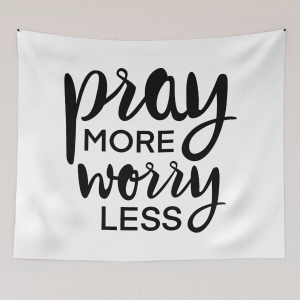 Item preview, Pray More Worry Less designed and sold by themoodydecor.