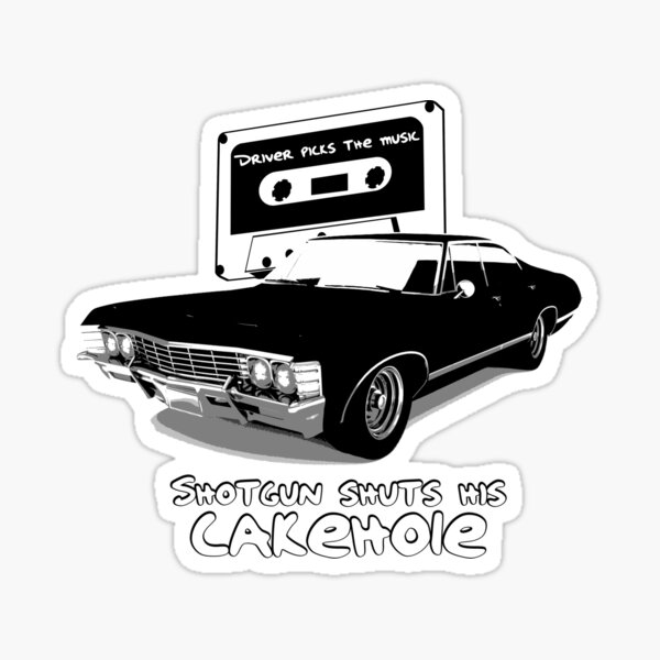 Supernatural - Shotgun Shuts His Cakehole Sticker