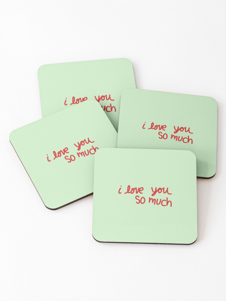 austin i love you Coasters Set of 4