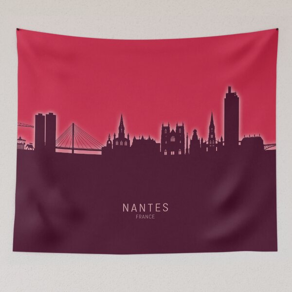 Item preview, Nantes France Skyline designed and sold by ArtPrints.