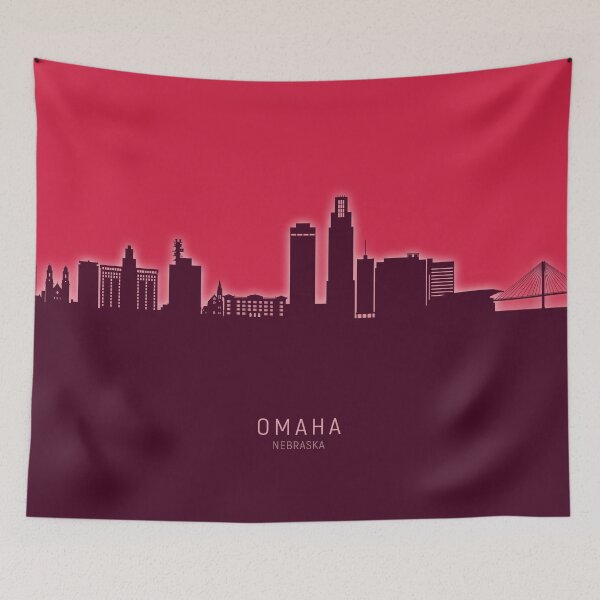 Item preview, Omaha Nebraska Skyline designed and sold by ArtPrints.