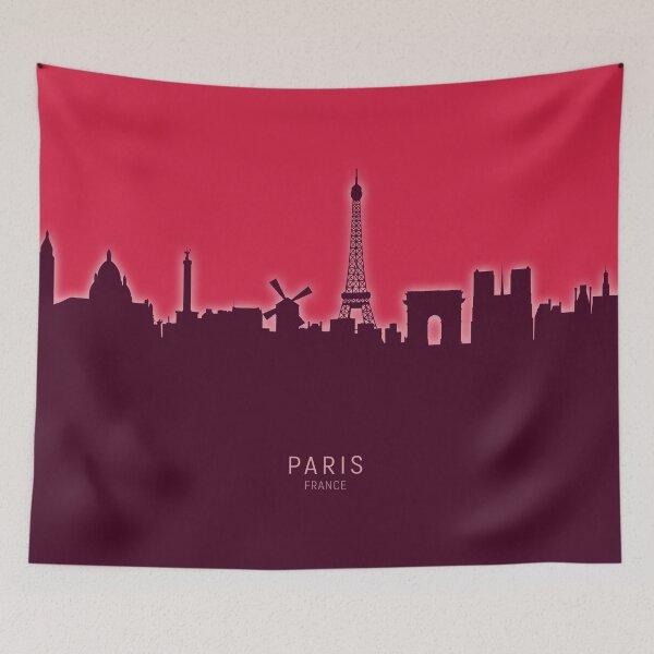 Item preview, Paris France Skyline designed and sold by ArtPrints.