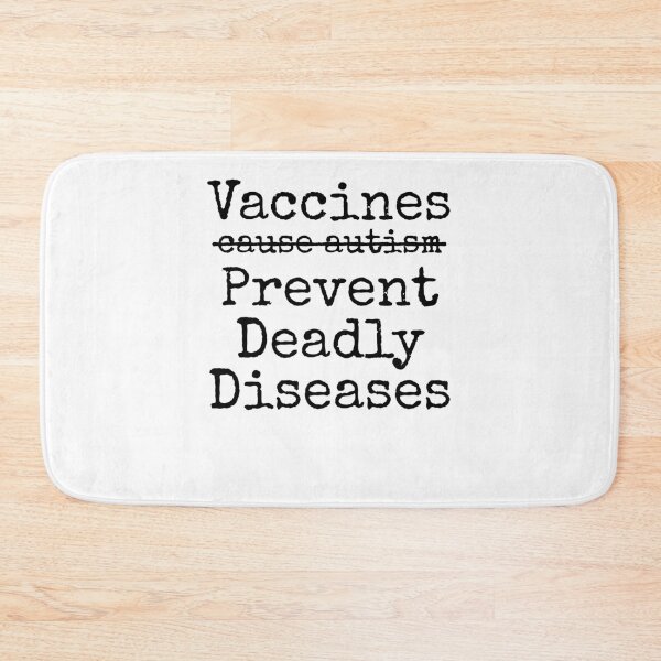 Item preview, Vaccines Don't Cause Autism Vaccines Prevent Deadly Diseases Science Quote designed and sold by TNDesignStudio.