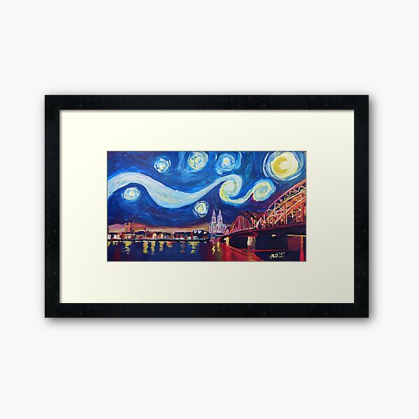 Item preview, Starry Night in Cologne - Van Gogh Inspirations designed and sold by artshop77.