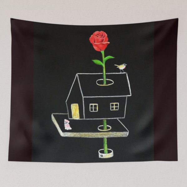 Item preview,  Roses House. Quirky image designed and sold by Bagsyrose.