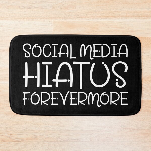 Item preview, Social Media Hiatus Forevermore | Productivity Life Improvement Quotes | Black designed and sold by Wintre2.