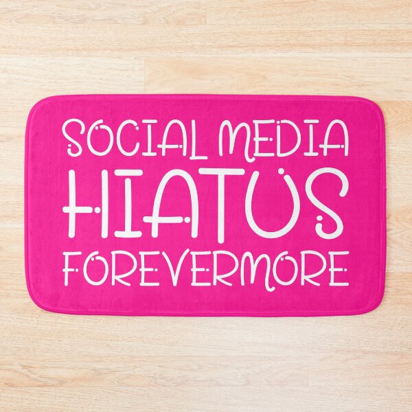 Item preview, Social Media Hiatus Forevermore | Productivity Life Improvement Quotes | Pink designed and sold by Wintre2.