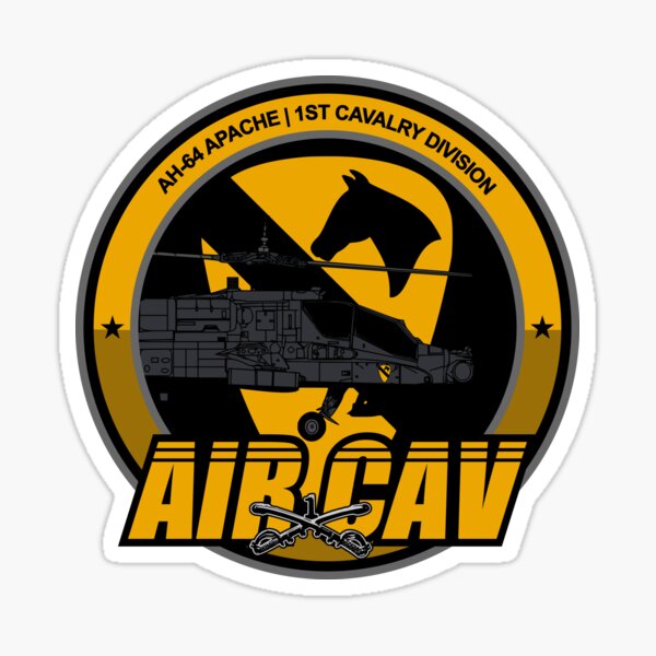 Vista previa del artículo con la obra «Caballería aérea Apache AH-64», diseñado y vendido por StrongVlad.