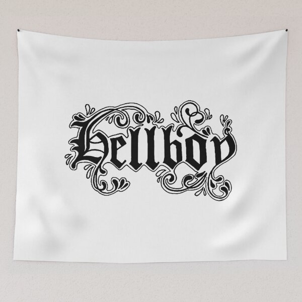 Item preview, Lil Peep Hellboy Text Tattoo Design designed and sold by nmrkdesigns.