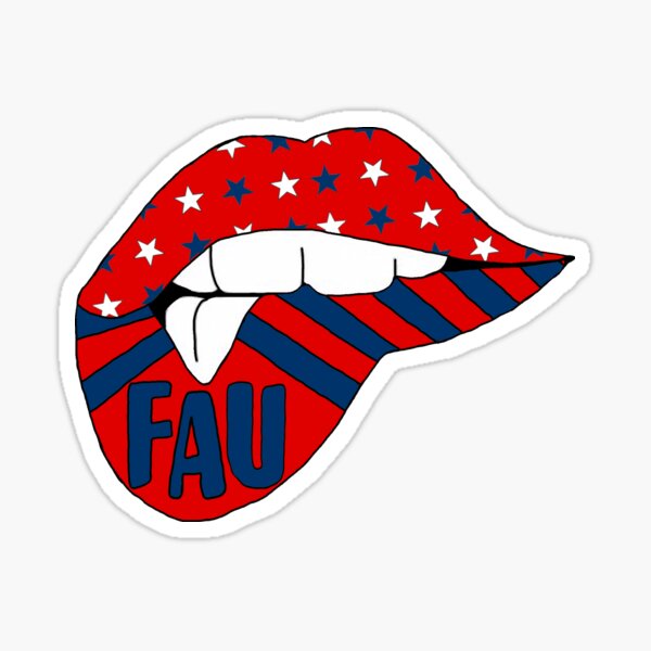 Artikel-Vorschau von Florida Atlantic University Lips, designt und verkauft von brookemic01.