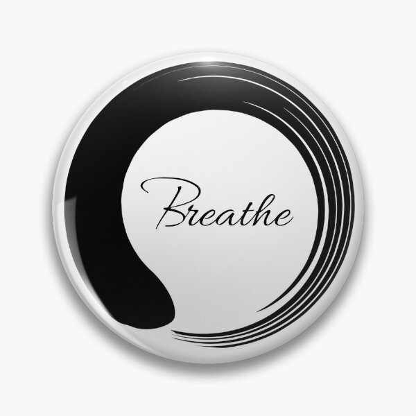 Item preview, Minimalist Zen Enso Yoga Quote Breathe  designed and sold by Bluepress.