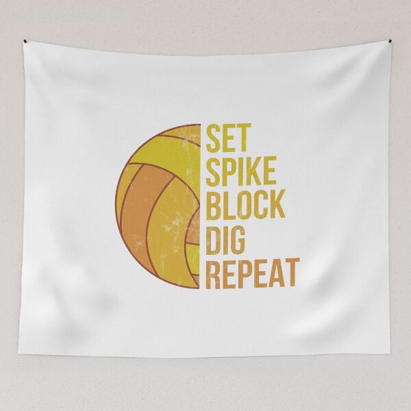 Item preview, Set Spike Repeat Volleyball For Girls Moms Coach Gift  designed and sold by noirty.