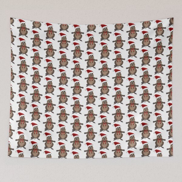 Item preview, Happy Little Christmas Quokka - Just by Himself!  by Amanda M Lucas designed and sold by Amanda Lucas.