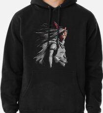 Mononoke Wolf Anime Tra Digital Painting Pullover Hoodie
