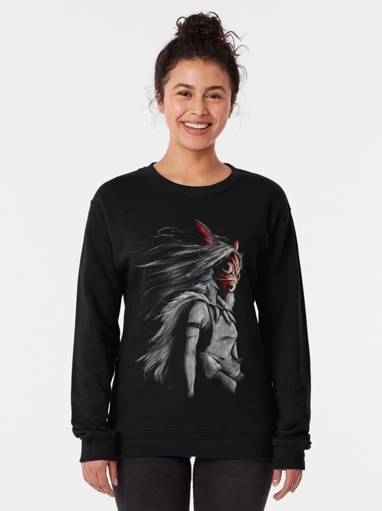 Alternate view of Fury of the Princess Anime Digital Painting Pullover Sweatshirt