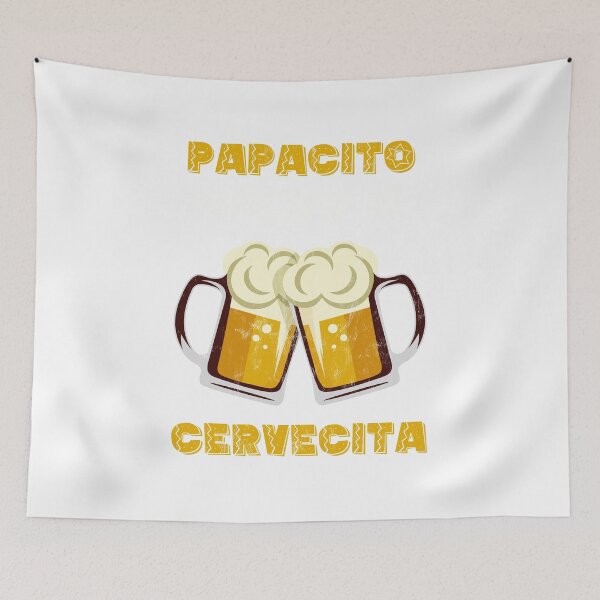 Item preview, Mens Spanglish Latino Cerveza Beer Papacito Funny Quote  designed and sold by noirty.