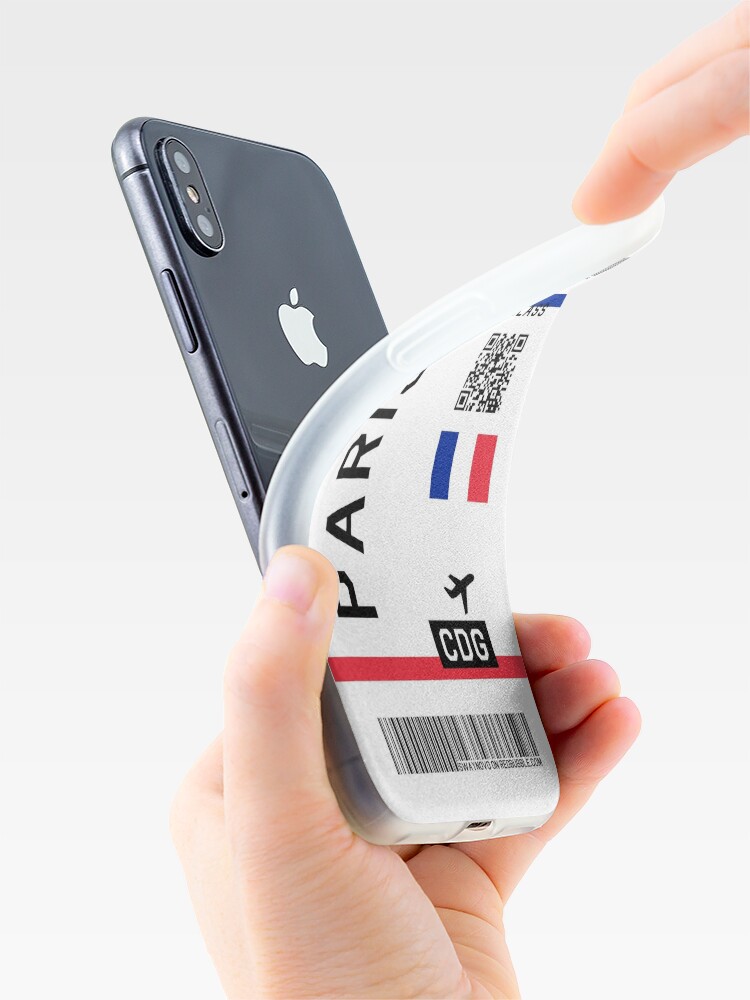 Disover Flight Ticket Paris iPhone Case