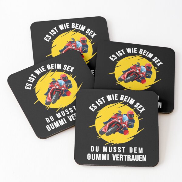 Item preview, Motorcyclist saying biker trust the rubber designed and sold by SiRaGeckoDesign.